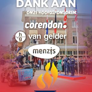80 jaar vrijheid herdenken en koesteren vanuit de Stad der Bevrijding, kan alleen met de steun van vrijwilligers, partners en onze hoofdsponsoren: @vangeldergroep, @corendon.nl en Menzis 💛 

Dankzij jullie steun blijven activiteiten zoals het Vrijheidsdefilé, Vuur van de Vrijheid en het Bevrijdingsfestival vrij toegankelijk 🕊️🔥 Een speciaal welkom aan @vangeldergroep, onze nieuwe hoofdsponsor!

Samen maken we het verschil! Menzis, Corendon én Van Gelder: Dank Jullie Wel!