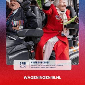 Een eerbetoon aan WOII-veteranen en internationale militaire samenwerking. 🧡 Op 5 mei trekt het Vrijheidsdefilé door Wageningen, Stad der Bevrijding. Met (internationale) WOII-veteranen voorop, gevolgd door verschillende detachementen van onze militaire bondgenoten. Samen laten zij zien dat vrijheid niet vanzelfsprekend is én dat we die tot op de dag van vandaag samen beschermen. Langs de route staan bezoekers stil, applaudisseren en delen bloemen uit aan de veteranen 🌷 Een moment van wederzijds respect en verbinding. Sta jij langs de kant om hen te eren? #MaakHetVerschil 

🕦 Start 11:30 uur – Belmonte Arboretum
📍 Route: via de Generaal Foulkesweg naar het 5 Mei Plein, vervolgens via de Bergstraat en Stationsstraat, over de Ritzema Bosweg en Diedenweg terug richting het Belmonte Arboretum
