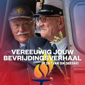 Vereeuwig het bevrijdingsverhaal van jouw familie! 
De impactvolle persoonlijke verhalen van de bevrijding van de Tweede Wereldoorlog helpen ons om eervol te herdenken en de waarde van vrijheid, vrede en veiligheid voelbaar te maken voor jonge generaties.
Heb jij zelf of je (overgroot)opa, oma, tante of familievriend een Bevrijdingsverhaal? Via de Nationale Databank Bevrijdingsverhalen kun je een verhaal insturen en zo voor altijd vastleggen. Laten we er samen voor zorgen dat deze verhalen nooit verloren gaan. #MaakHetVerschil
🕊️Nieuwsgierig? Lees de verhalen op de website van de Nationale Databank Bevrijdingsverhalen. Vereeuwig jouw Bevrijdingsverhaal of dat van een dierbaren.