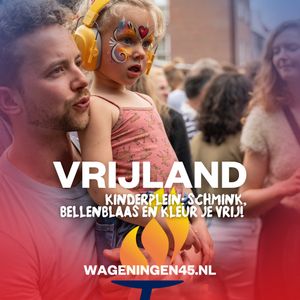 Op 5 mei is Vrijland dé plek voor kids! 🌟 Hier mag alles: blaas reusachtige bellen, kleur de stoep in de mooiste tinten en laat je schminken zoals jij dat wil 🎨🫧 🏡 Maak je eigen gave parcours, neem plaats in de kappersstoel voor een nieuwe look én ga in gesprek over vrijheid.  Daag je vrienden uit voor een potje sjoelen of chill lekker in de leeshoek. Kom langs en beleef het zelf!
📅 5 mei, vanaf 13.00 uur
📍 Vrijland, zuidelijke deel van Torckpark
 🔥 #MaakHetVerschil